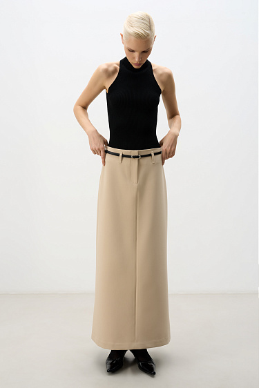 A-line maxi Skirt - BRUSNIKA Women Clothes