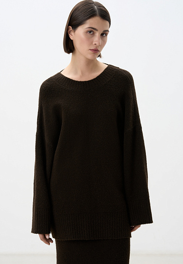 Jumper made of buckled yarn - BRUSNIKA Women Clothes