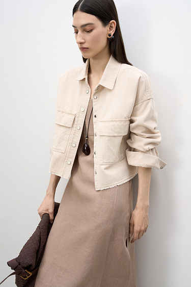 Short corduroy shirt - BRUSNIKA Women Clothes