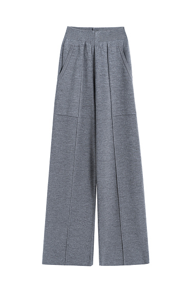 Straight-cut knitted trousers - BRUSNIKA Women Clothes