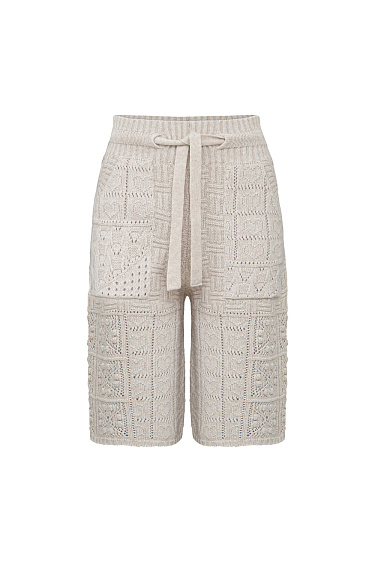 Cashmere and wool bermuda shorts - BRUSNIKA Women Clothes