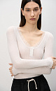 Cotton longsleeve with lace - BRUSNIKA. Women clothes