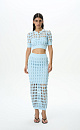 Large openwork weave pencil skirt - BRUSNIKA. Women clothes