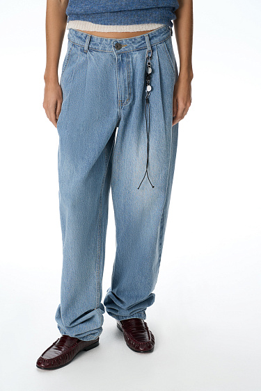 Jeans with voluminous cuffs - BRUSNIKA Women Clothes