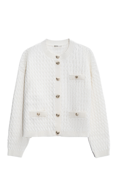 Extrafine Merino Wool Cardigan - BRUSNIKA Women Clothes