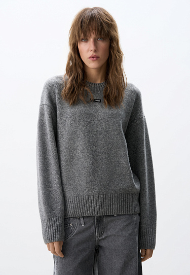Voluminous jumper with cashmere addition - BRUSNIKA Women Clothes