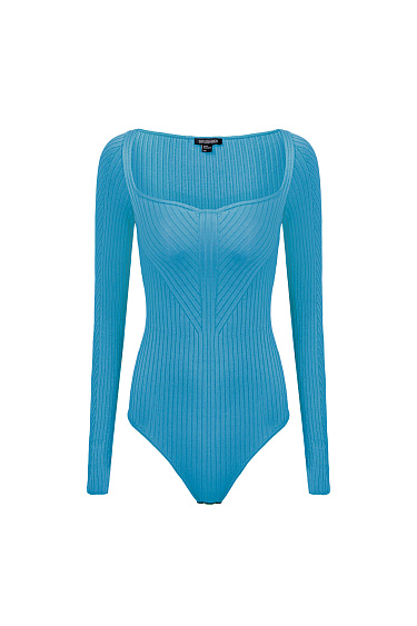 Bodysuit with shaped neckline - BRUSNIKA Women Clothes