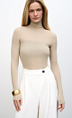 knitted turtleneck made of merino wool - BRUSNIKA. Women clothes