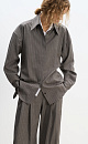 Wool shirt with big shoulders - BRUSNIKA. Women clothes