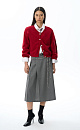 Fox-fur buttoned cardigan - BRUSNIKA. Women clothes