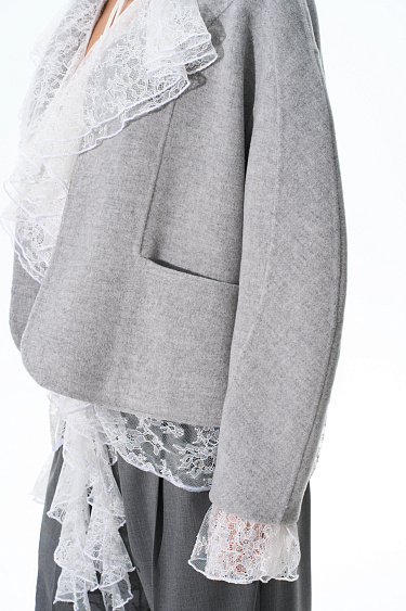 Bomber jacket with round sleeves - BRUSNIKA Women Clothes