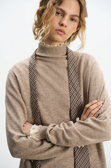 Cashmere and wool turtleneck jumper - BRUSNIKA Women Clothes