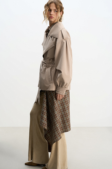 Short trench coat - BRUSNIKA Women Clothes