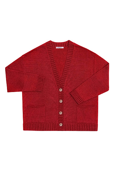 100% linen knit cardigan - BRUSNIKA Women Clothes