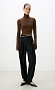 Short-sleeved viscose turtleneck - BRUSNIKA. Women clothes