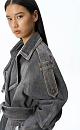 Jean trench coat with a yoke - BRUSNIKA. Women clothes
