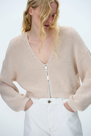 Cropped bomber jacket - BRUSNIKA Women Clothes