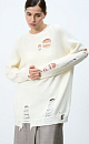 Ripped knit jumper - BRUSNIKA. Women clothes