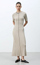 Ribbed knit maxi dress - BRUSNIKA. Women clothes