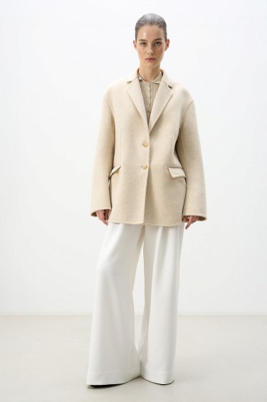 Single-breasted jacket-coat - BRUSNIKA Women Clothes