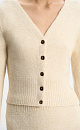 Boucle cardigan with statement cuffs - BRUSNIKA. Women clothes