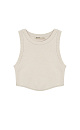 Knitted crop top - BRUSNIKA. Women clothes