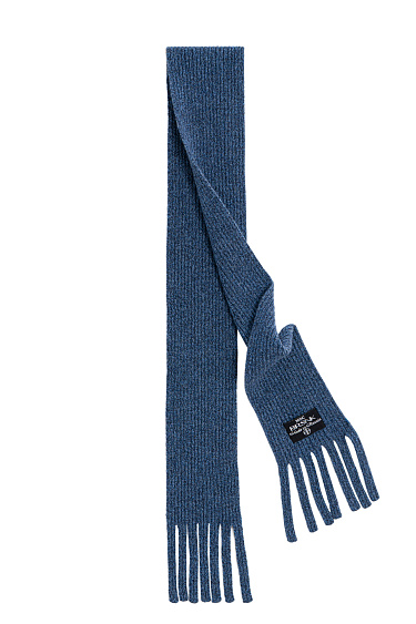 Ribbed scarf with fringe - BRUSNIKA Women Clothes