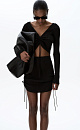 Long sleeve tie front top - BRUSNIKA. Women clothes