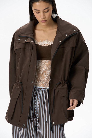 Parka with shoulder pads - BRUSNIKA Women Clothes