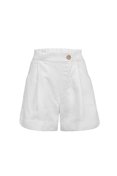Asymmetric front shorts  - BRUSNIKA Women Clothes