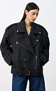 Wool-blend biker jacket - BRUSNIKA. Women clothes