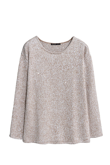Cotton jumper with sequins and lurex - BRUSNIKA Women Clothes