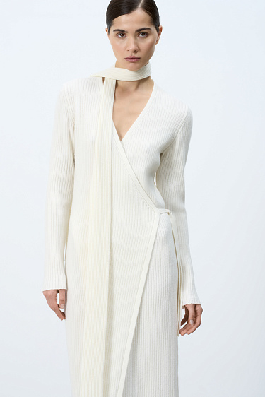 Wool and cashmere knit dress - BRUSNIKA Women Clothes