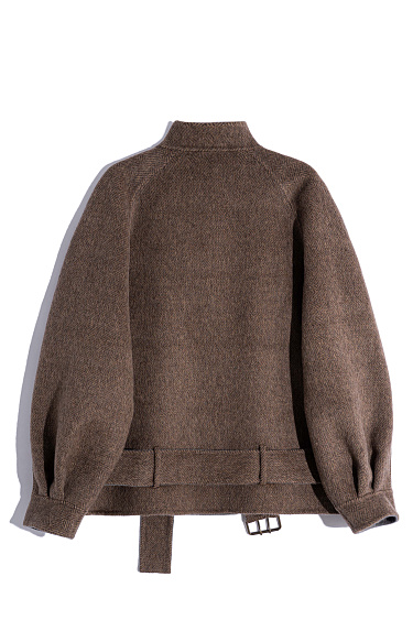 wool jacket with a raglan sleeve - BRUSNIKA Women Clothes