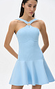 Mini dress with curly buckle - BRUSNIKA. Women clothes