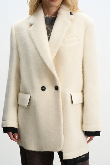 Single-breasted wool jacket - BRUSNIKA Women Clothes