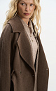 Short trench coat made of wool - BRUSNIKA. Women clothes