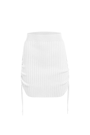 Drape side mini skirt - BRUSNIKA Women Clothes