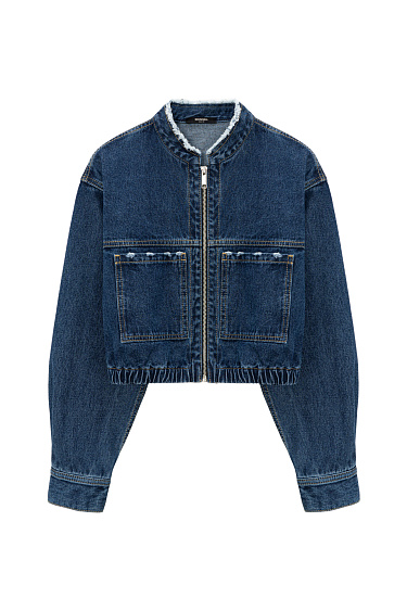 Denim bomber jacket - BRUSNIKA Women Clothes