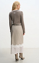 Longsleeve shirt with contrasting cuffs and collar - BRUSNIKA. Women clothes