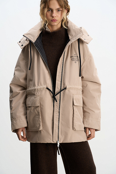 Parka with synthetic filling and an additional collar - BRUSNIKA Women Clothes