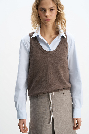 Cashmere and wool top - BRUSNIKA Women Clothes