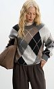 Argyle patterned jumper - BRUSNIKA. Women clothes