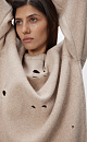 Ripped knit jumper - BRUSNIKA. Women clothes