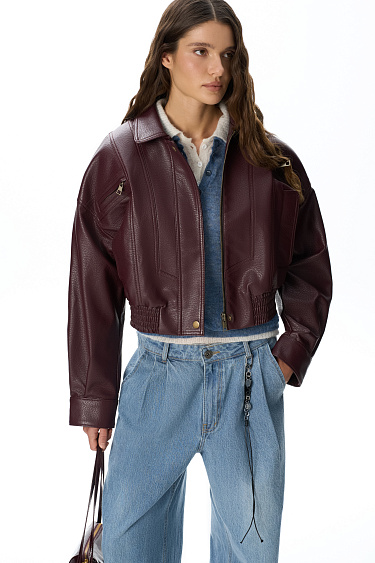 Voluminous bomber jacket - BRUSNIKA Women Clothes