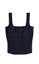 top with draping on the chest - BRUSNIKA. Women clothes