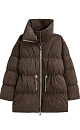 Voluminous down jacket with suede effect - BRUSNIKA. Women clothes