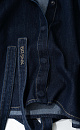 Denim shirt with wide shoulders - BRUSNIKA. Women clothes