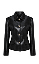 Textured eco-leather jacket - BRUSNIKA. Women clothes