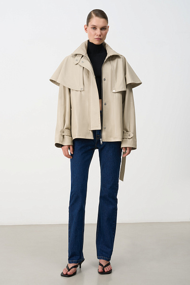 Jacket with a flyaway yoke - BRUSNIKA Women Clothes